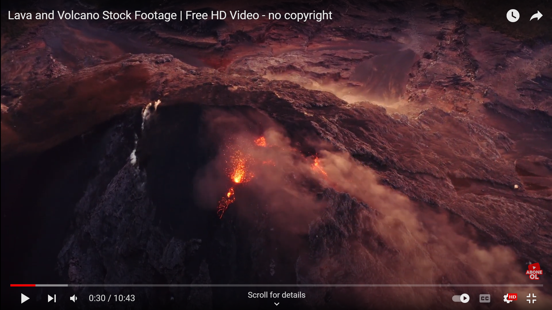 lOOKING DOWN INTO THE ERUPTING VOLCANO