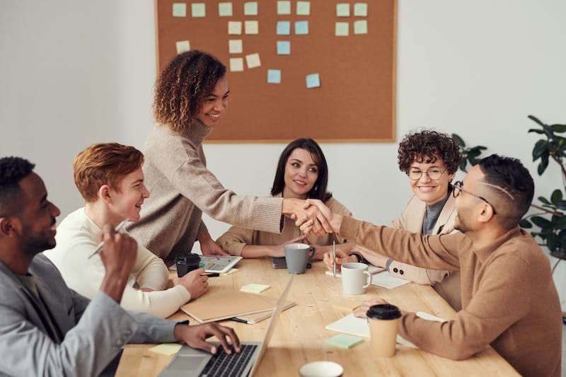 Happy People at Meeting